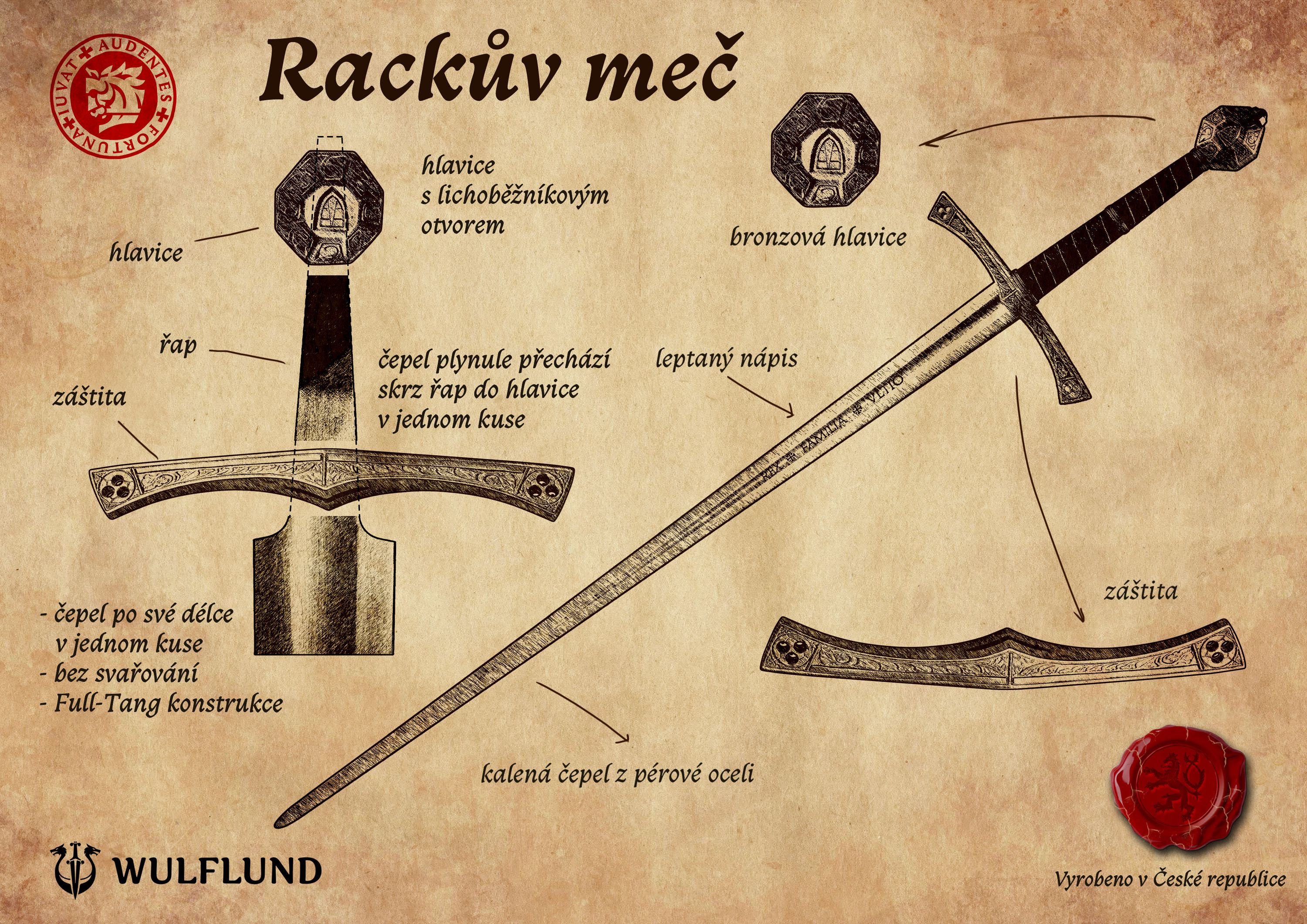 Obrázek Rackův meč, oficiální meč Kingdom Come: Deliverance II